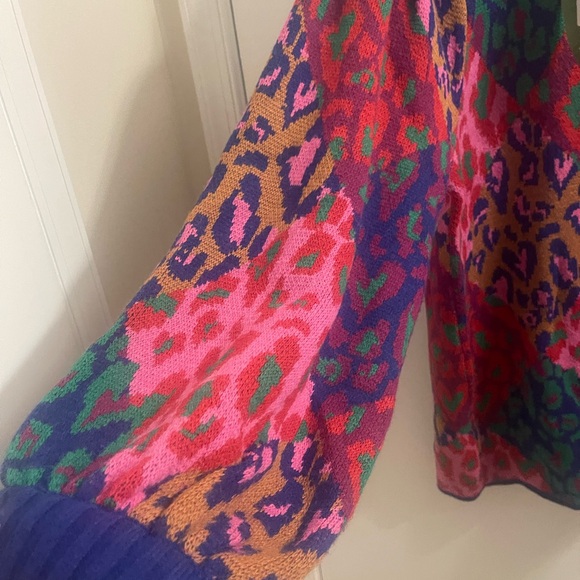 Mixed Leopard Pop Sweater Dress - Picture 8 of 11